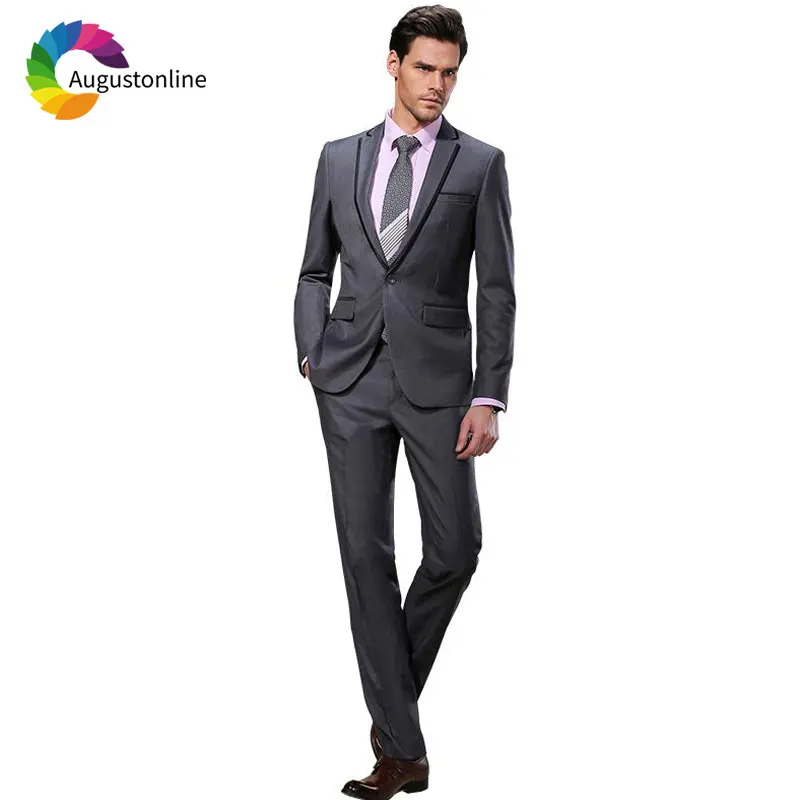 Vintage Custom Made Grey Men Suit Wedding Groomsmen Suit Groom Tuxedo Slim Fit Best Man Blazer Jacket Pants 2Piece Costume Homme
Vintage Custom Made Grey Men Suit Wedding Groomsmen Suit Groom Tuxedo Slim Fit Best Man Blazer Jacket Pants 2Piece Costume Homme