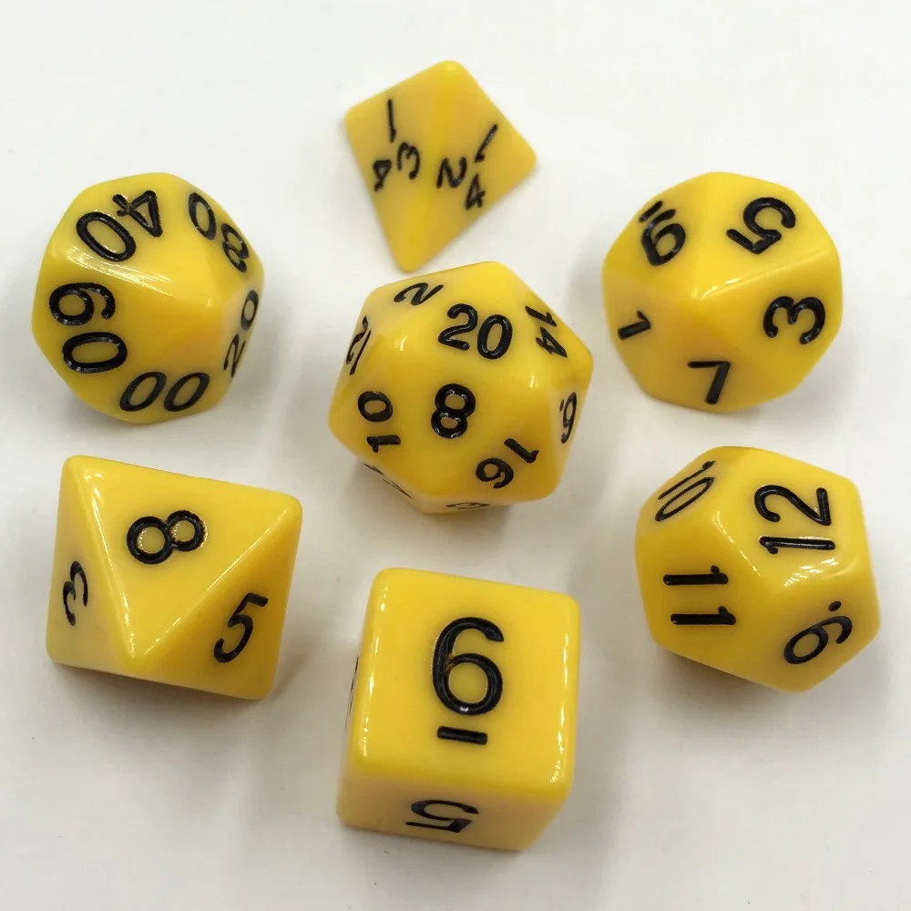 Rollooo Dice 7pc/set Polyhedral Dice Rpg Dice