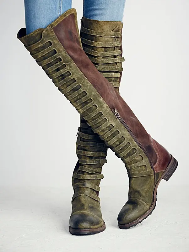 British Style Do Old Boots Top Quality Leather Blet Buckle Woman Boot Square Toe Over The Knee Boot For Woman Ridding Boots
British Style Do Old Boots Top Quality Leather Blet Buckle Woman Boot Square Toe Over The Knee Boot For Woman Ridding Boots