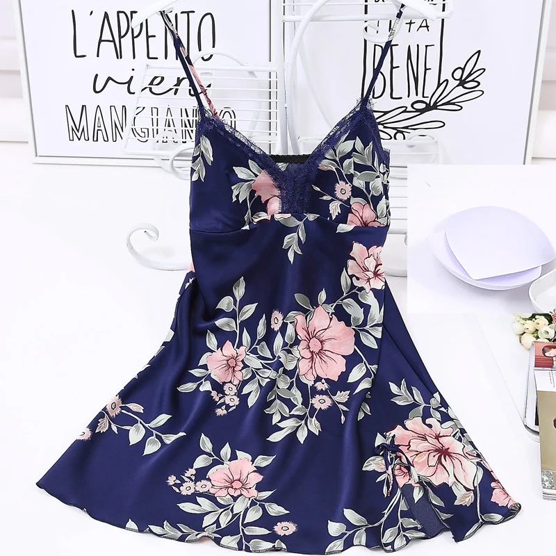 Women Floral nightshirt Mini Printed Night Dress Girl Silk Lingerie Sexy Lace Night Gowns V-neck Lady Pink Home Wear
Women Floral nightshirt Mini Printed Night Dress Girl Silk Lingerie Sexy Lace Night Gowns V-neck Lady Pink Home Wear