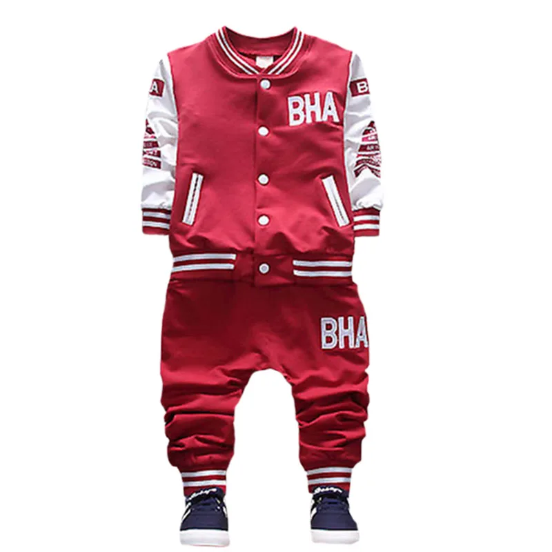 Baby boys clothes spring autumn two-piece letter printed sports jacket + pants thickened 1-5 year fashion quality child clothing
Baby boys clothes spring autumn two-piece letter printed sports jacket + pants thickened 1-5 year fashion quality child clothing