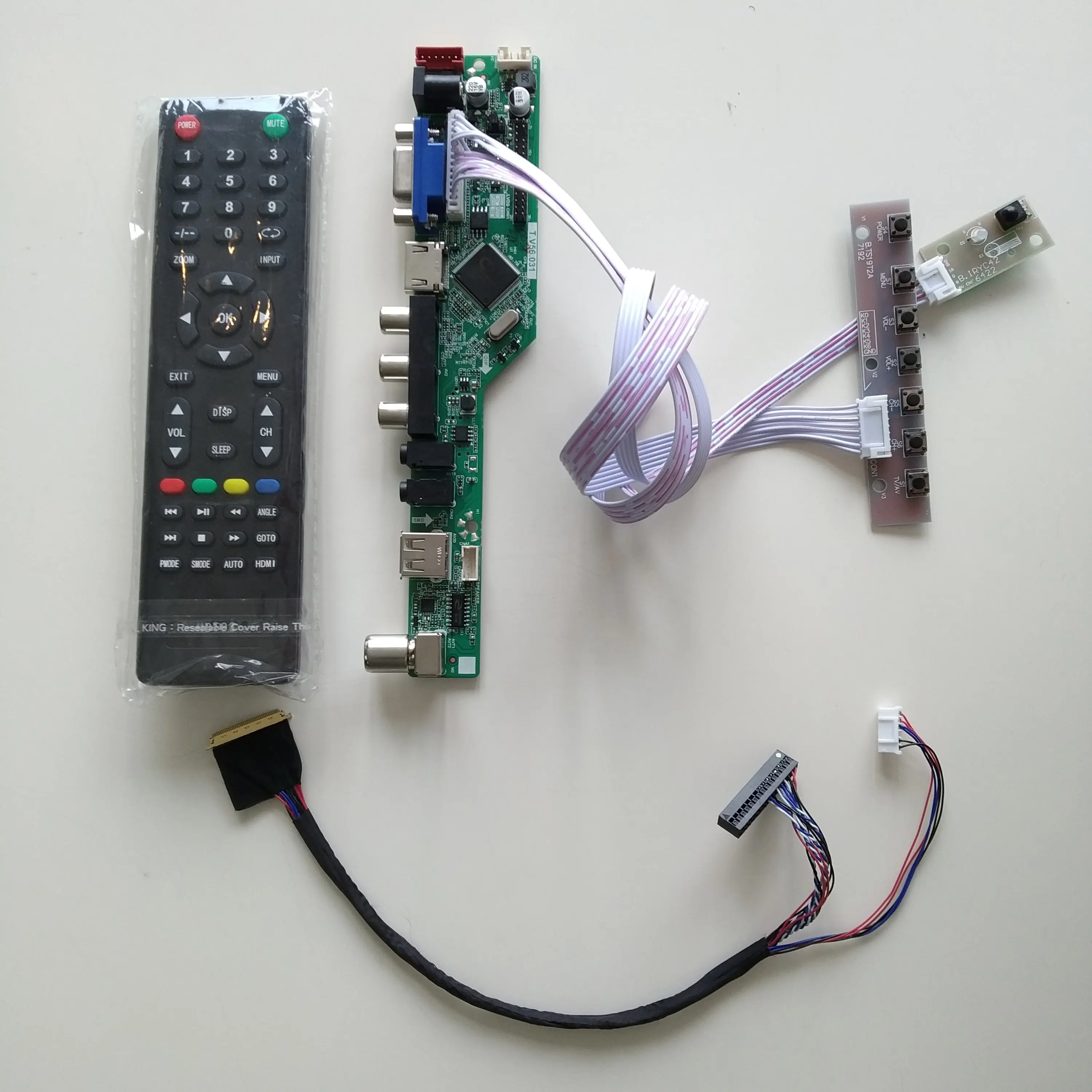 AV ЖК дисплей светодиодный ТВ совместимому с HDMI USB VGA аудио контроллер карты доска