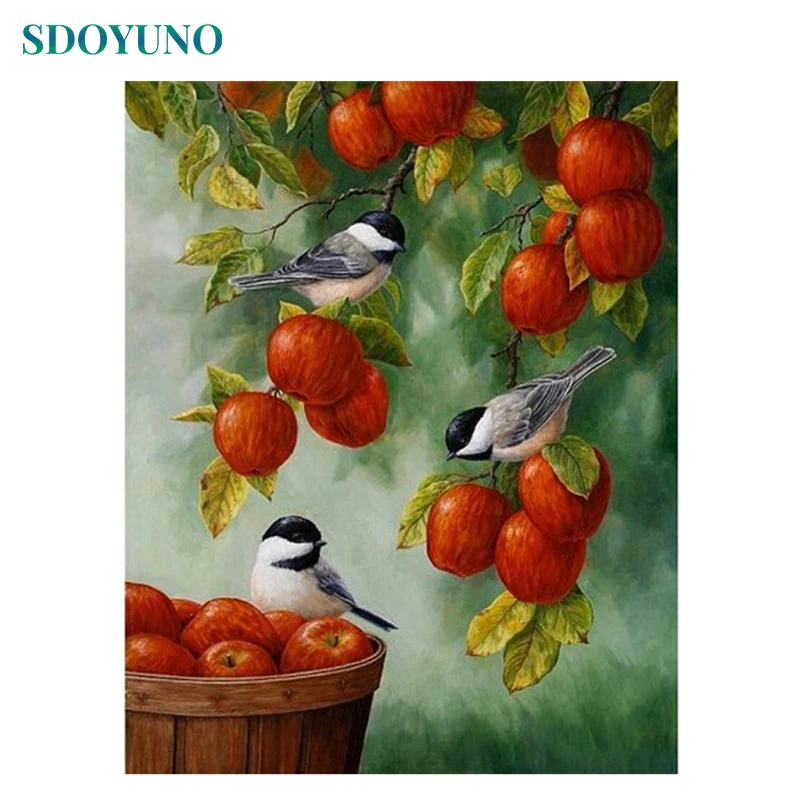 SDOYUNO Frame Apple Birds DIY Painting By Number Animals Modern Home Wall Art Picture Painting & Calligraphy Unique Gift 40x50
SDOYUNO Frame Apple Birds DIY Painting By Number Animals Modern Home Wall Art Picture Painting & Calligraphy Unique Gift 40x50