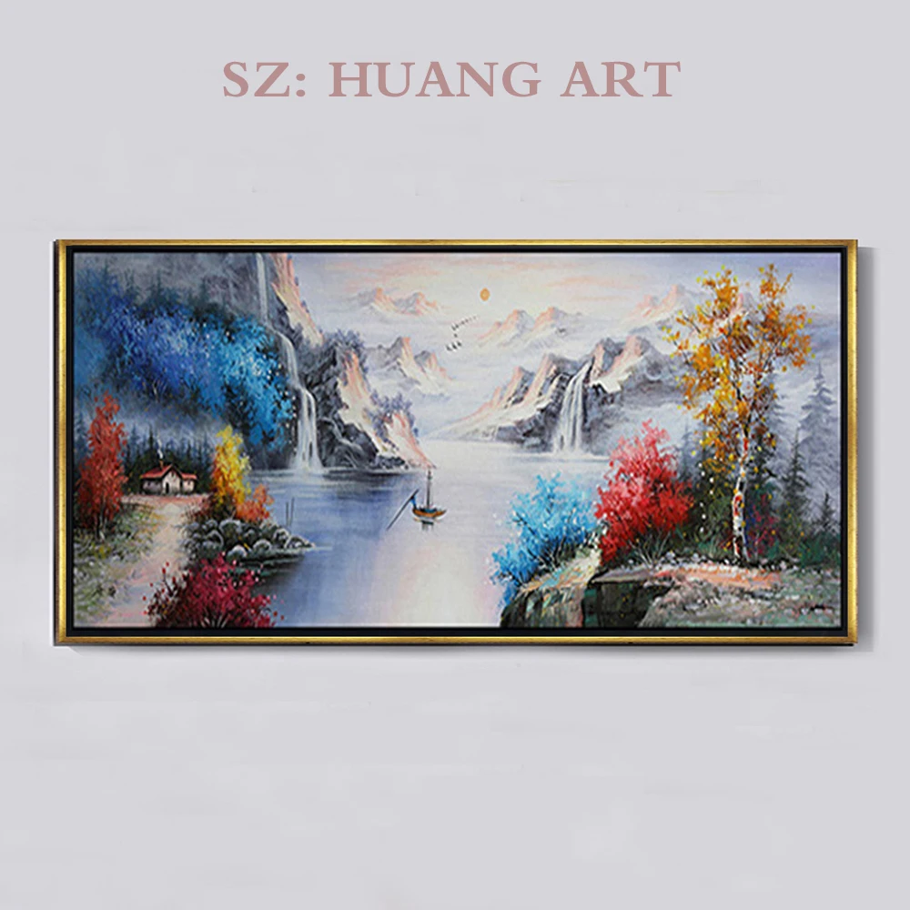 Chinese landscape original hand-painted high-quality modern landscape painting winter lake landscape painting for the lobby sofa
Chinese landscape original hand-painted high-quality modern landscape painting winter lake landscape painting for the lobby sofa