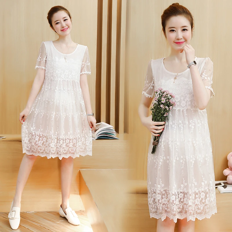New Summer Maternity Dress Cute Maternity Lace Dresses Plus Size Clothes For Pregnant Women Maternidade Clothing One Piece
New Summer Maternity Dress Cute Maternity Lace Dresses Plus Size Clothes For Pregnant Women Maternidade Clothing One Piece