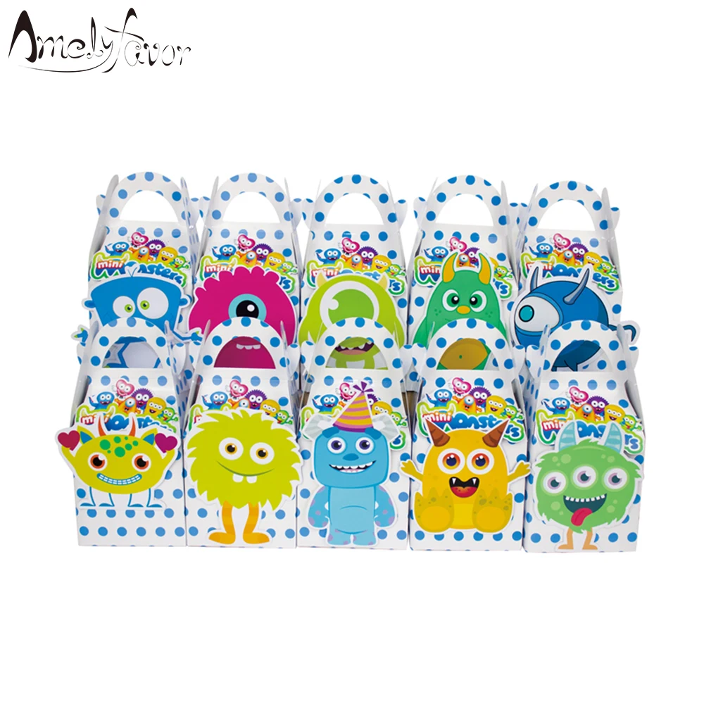 Mini Monster Theme Party Favor Box Candy Box Gift Cupcake Box Baby Shower Birthday Event Party Decorations Container Supplies
Mini Monster Theme Party Favor Box Candy Box Gift Cupcake Box Baby Shower Birthday Event Party Decorations Container Supplies