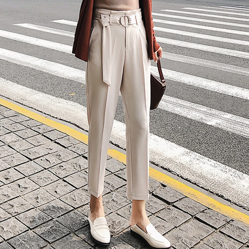 Women Pencil Pants 2018 Autumn High Waist Ladies Office Trousers Casual Female Slim Ankle-Length Pants AIYANGA
Women Pencil Pants 2018 Autumn High Waist Ladies Office Trousers Casual Female Slim Ankle-Length Pants AIYANGA