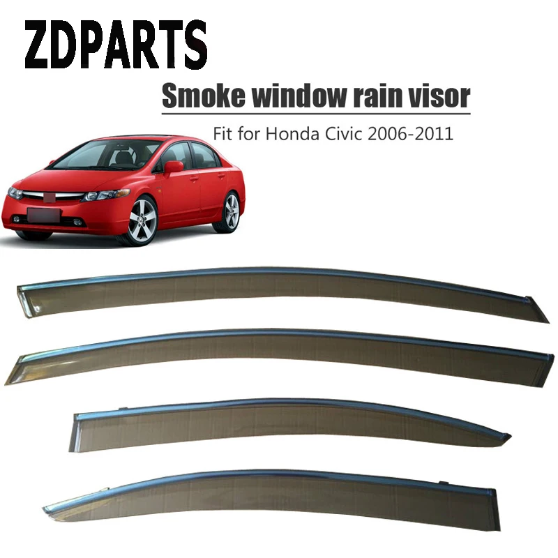 ZDPARTS 4 шт./компл. автомобильный дефлектор для защиты от ветра защита от солнца, дождя, ветра, козырек, обшивка, аксессуары для Honda Civic 2006-2011
ZDPARTS 4 шт./компл. автомобильный дефлектор для защиты от ветра защита от солнца, дождя, ветра, козырек, обшивка, аксессуары для Honda Civic 2006-2011