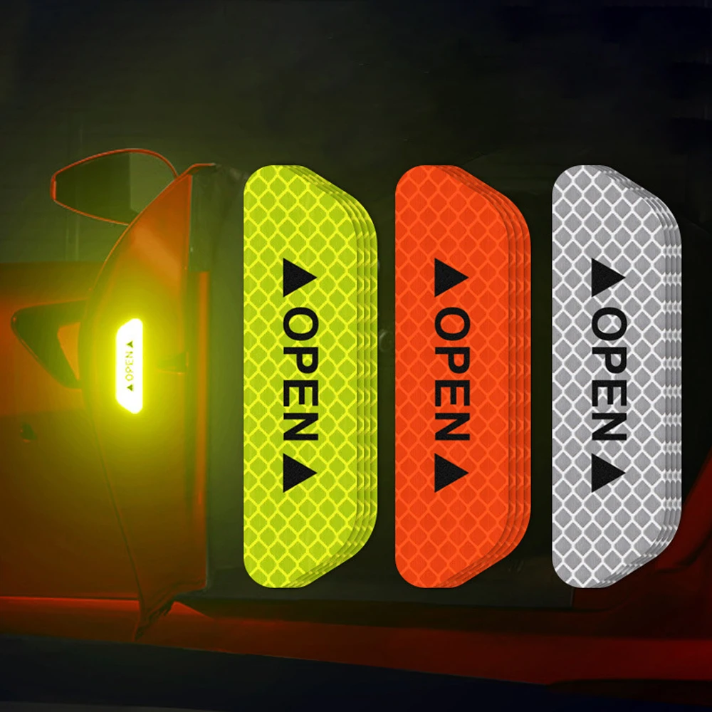4Pcs/Set Car OPEN Reflective Tape Reflective Strips Car-styling 4 Colors Safety Mark Car Stick Warning Mark Reflective Sticker
4Pcs/Set Car OPEN Reflective Tape Reflective Strips Car-styling 4 Colors Safety Mark Car Stick Warning Mark Reflective Sticker