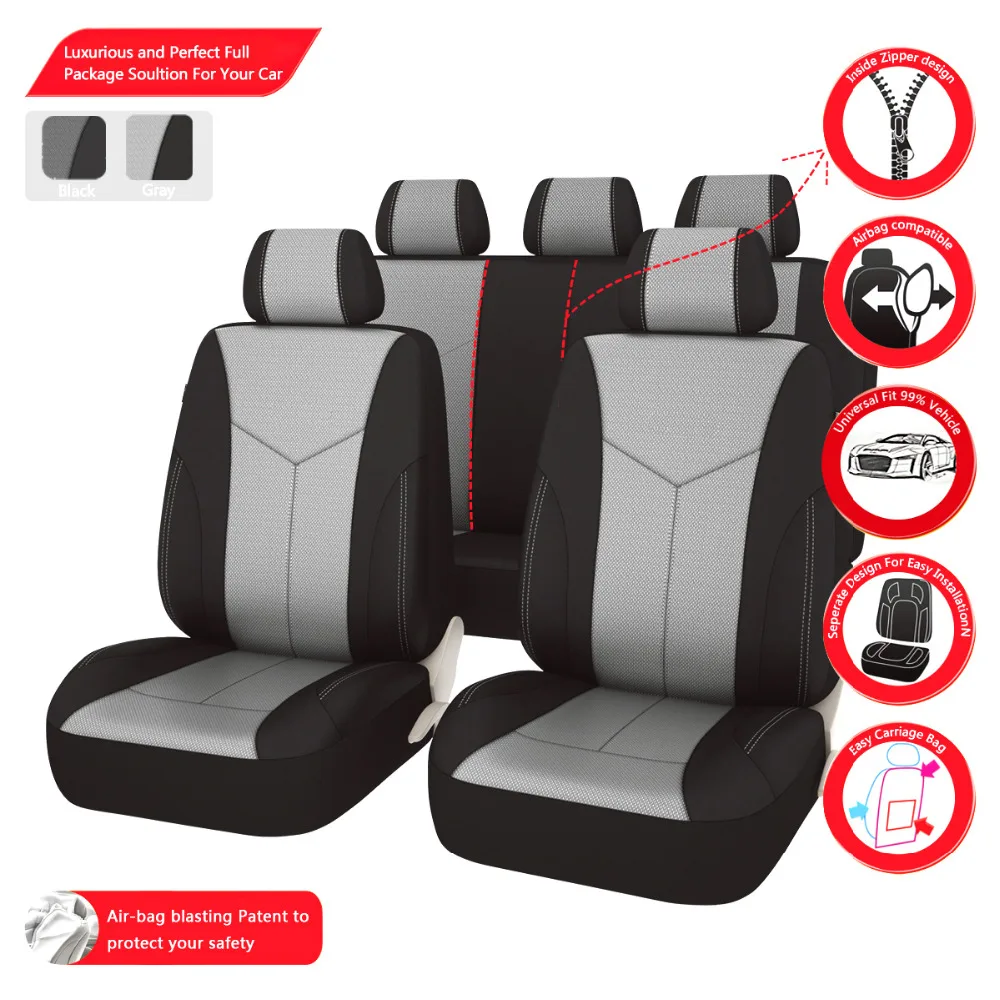 Car-pass Car Seat Cover Universal Pu Leather Synthetic Fiber Gray Sliver Color Car Seat Cover fit for Nissan Renault Lada Logan 
Car-pass Car Seat Cover Universal Pu Leather Synthetic Fiber Gray Sliver Color Car Seat Cover fit for Nissan Renault Lada Logan