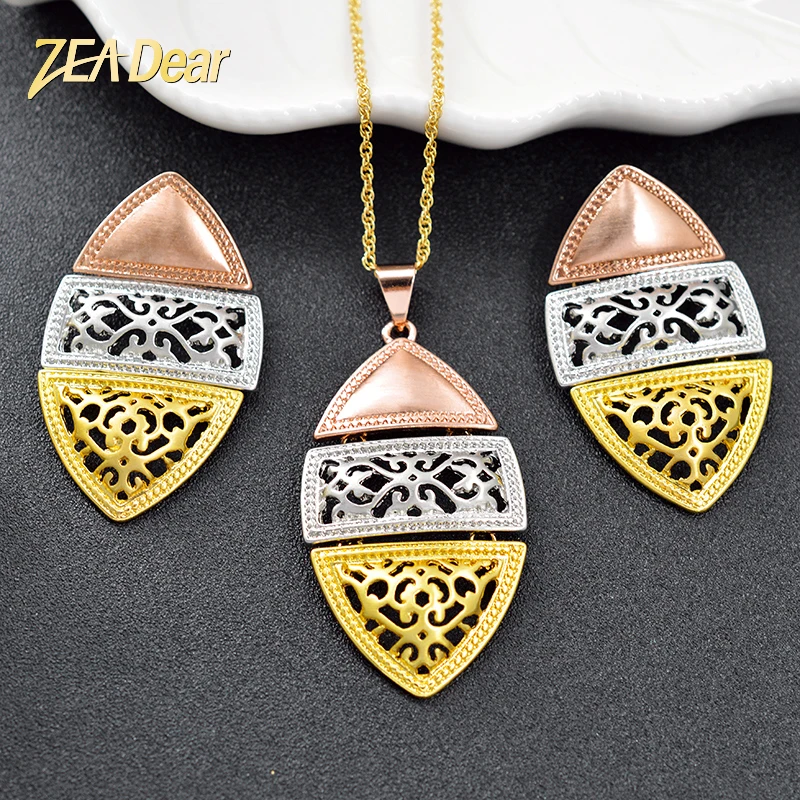 Diana baby Jewelry Big Jewelry Set Women Earrings Pendant Necklace Triple-color Jewelry Findings For Party Wedding Jewelry Gift
Diana baby Jewelry Big Jewelry Set Women Earrings Pendant Necklace Triple-color Jewelry Findings For Party Wedding Jewelry Gift