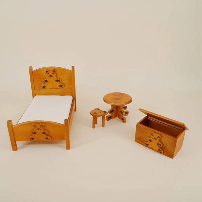 G05-X5114 children baby gift Toy 1:12 Dollhouse mini Furniture Miniature brown Bear bedroom set
G05-X5114 children baby gift Toy 1:12 Dollhouse mini Furniture Miniature brown Bear bedroom set