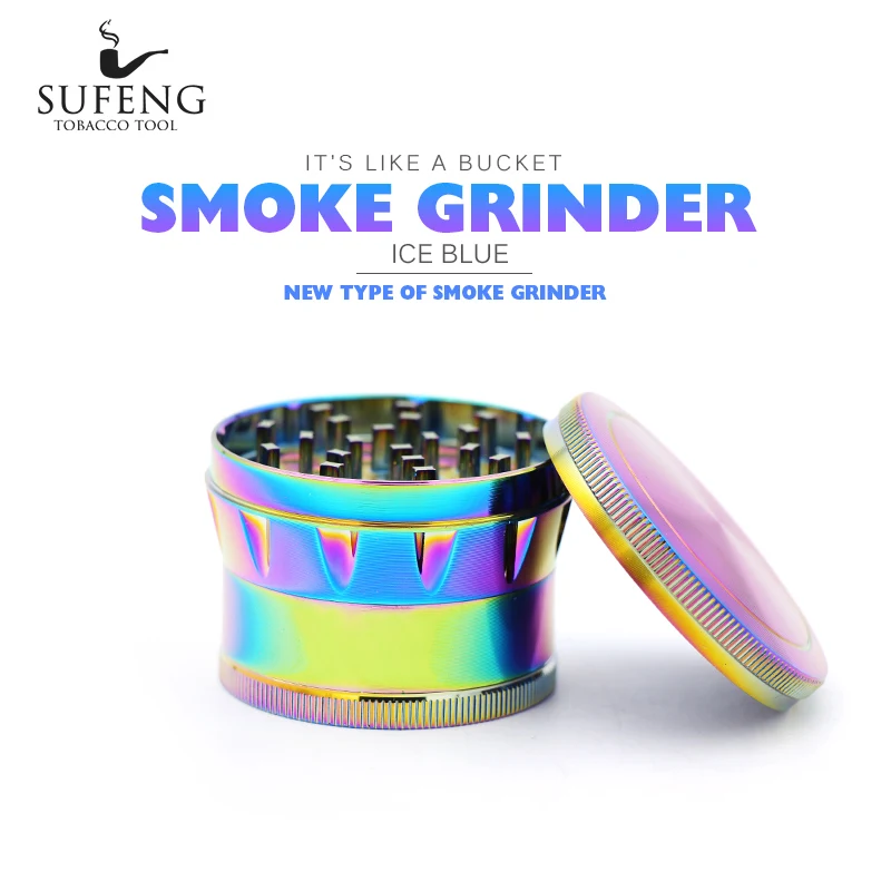 Fashionable hot selling ice blue 63mm standard tobacco grinder, creative shape 4-layer rainbow color tobacco grinder, free deliv
Fashionable hot selling ice blue 63mm standard tobacco grinder, creative shape 4-layer rainbow color tobacco grinder, free deliv