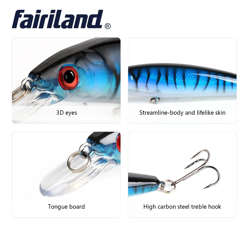 10pcs/lot Minnow Trout Wobbler Fishing Lure 11cm/4.3in 13.5g/0.48oz Minnow For Trolling Pesca Isca Artificial Bait Fishing Gear
10pcs/lot Minnow Trout Wobbler Fishing Lure 11cm/4.3in 13.5g/0.48oz Minnow For Trolling Pesca Isca Artificial Bait Fishing Gear