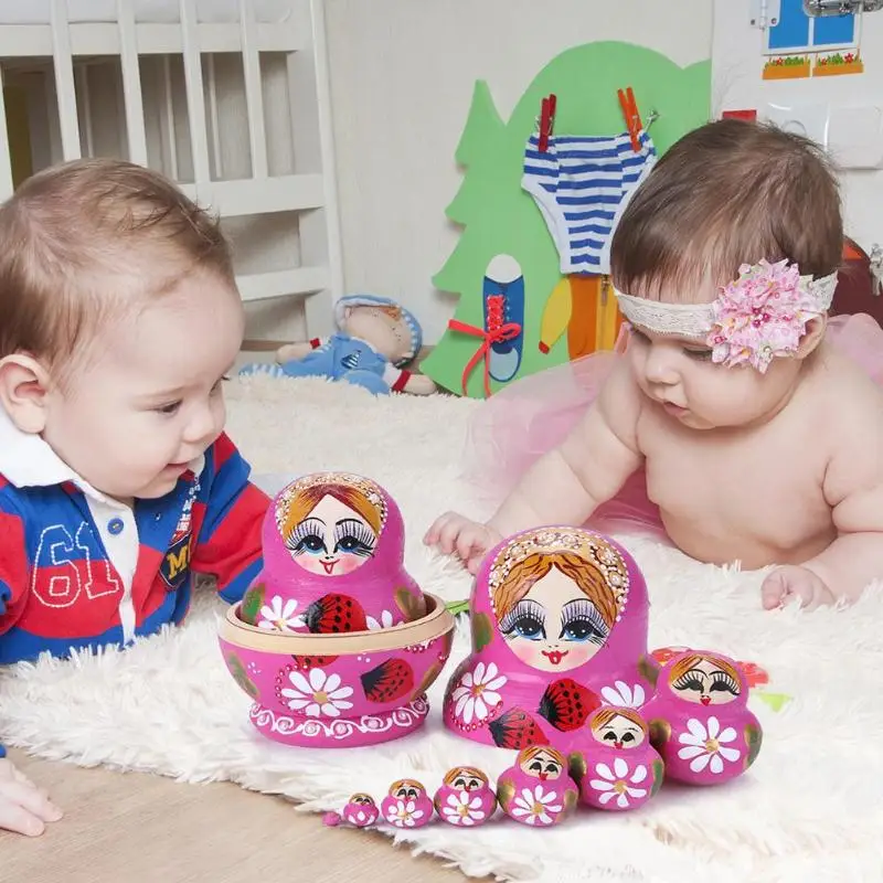 6 Styles Girls Wooden Matryoshka Dolls Toys Russian Nesting Dolls Best Wishes Kids Xmas New Year Gift Handmade Crafts
6 Styles Girls Wooden Matryoshka Dolls Toys Russian Nesting Dolls Best Wishes Kids Xmas New Year Gift Handmade Crafts