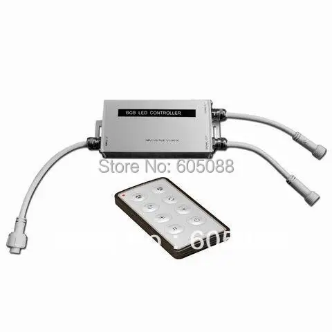 IP65 waterproof wireless remote rgb full color led controller DC12v/24v 216/432w equipped with 8-keys rf remote control panel
IP65 waterproof wireless remote rgb full color led controller DC12v/24v 216/432w equipped with 8-keys rf remote control panel