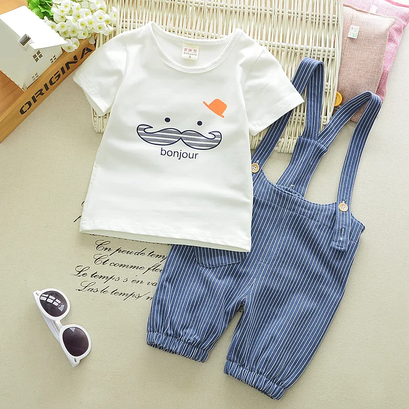 2019 new fashion summer baby clothes set cartoon beard tops + denim overalls body suit kids clothes costume for boy and girl
2019 new fashion summer baby clothes set cartoon beard tops + denim overalls body suit kids clothes costume for boy and girl