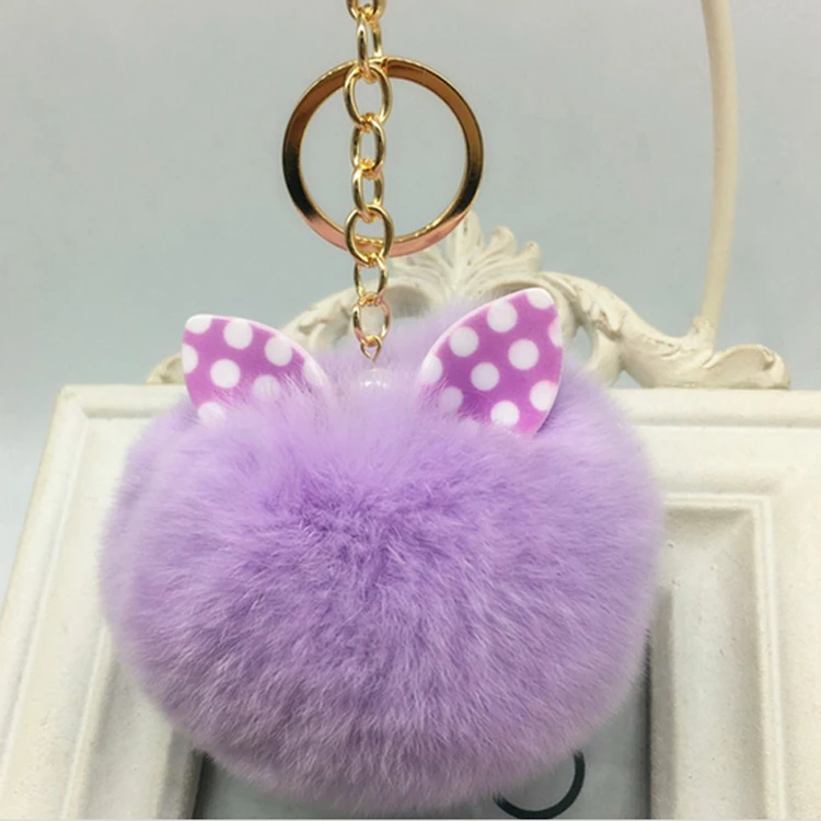 Cute Rabbit Ears Bowknot Fluffy Real Rabbit Fur Ball Keychain Car Key Chain Ring Decoration For Purse Bag EH778
Cute Rabbit Ears Bowknot Fluffy Real Rabbit Fur Ball Keychain Car Key Chain Ring Decoration For Purse Bag EH778