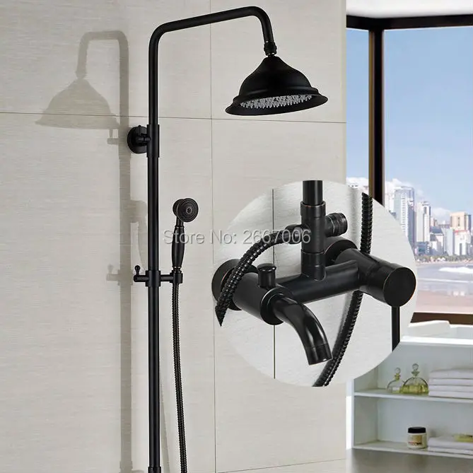 Free shipping Newly Discount Shower Set Bathroom Rainfall Shower Black Oil Rubbed Bronze Hot Cold Mixer Shower Faucet Set GI304
Free shipping Newly Discount Shower Set Bathroom Rainfall Shower Black Oil Rubbed Bronze Hot Cold Mixer Shower Faucet Set GI304