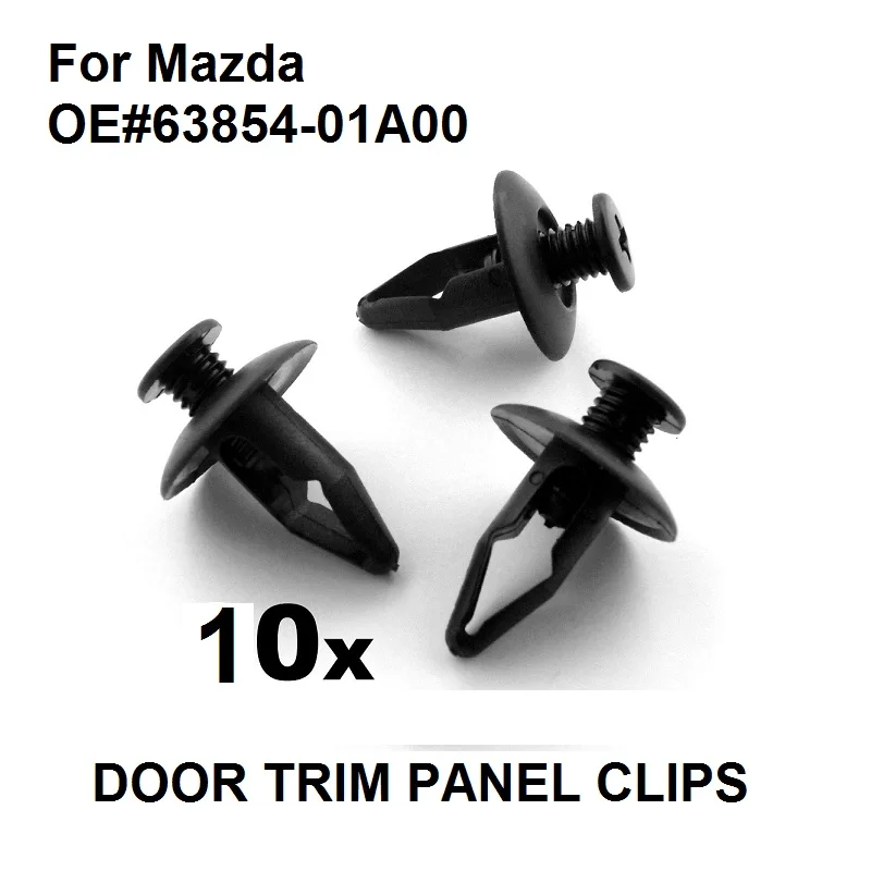 10x For Mazda Fender Wheel Arch Lining Splashguard Scrivets Plastic Rivet Trim Clips,OE#63854-01A00 New
10x For Mazda Fender Wheel Arch Lining Splashguard Scrivets Plastic Rivet Trim Clips,OE#63854-01A00 New