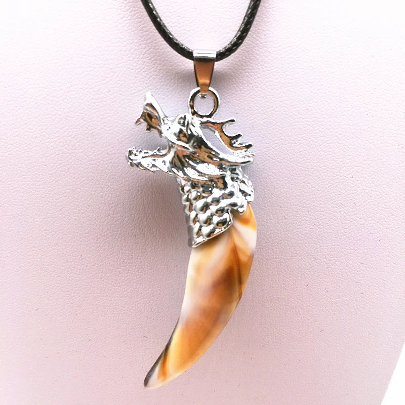 Fashion Brave Men's Pendant Necklace Vintage Silver Dragon Tooth Alloy Pendant Necklace Fashion Choker Jewelry Gift
Fashion Brave Men's Pendant Necklace Vintage Silver Dragon Tooth Alloy Pendant Necklace Fashion Choker Jewelry Gift