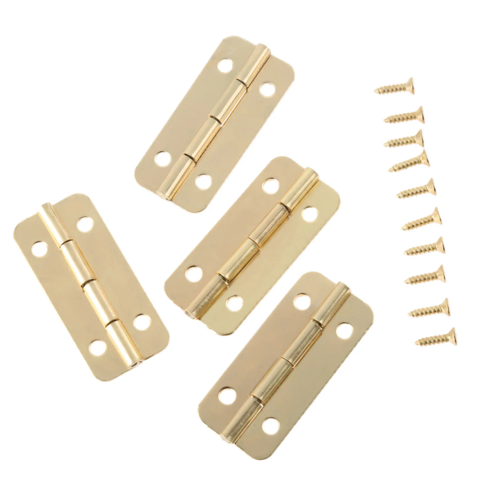 4Pcs 37x17mm Gold Furniture Door Hinges for Box Jewelry Chest Gift Wine Wooden Box Case Dollhouse Cabinet Door Hinge with screws
4Pcs 37x17mm Gold Furniture Door Hinges for Box Jewelry Chest Gift Wine Wooden Box Case Dollhouse Cabinet Door Hinge with screws