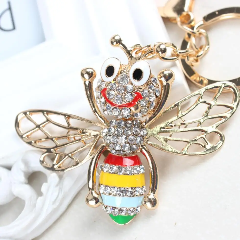 Bee Wing Move Fly Charm Lovely Pendent Crystal Purse Bag Keyring Key Chain Accessories Gift All-match Fashionable
Bee Wing Move Fly Charm Lovely Pendent Crystal Purse Bag Keyring Key Chain Accessories Gift All-match Fashionable