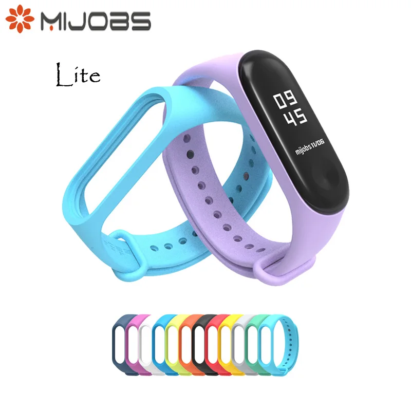 Оригинальный ремешок Mijobs Lite для Xiaomi Mi Band 3/4 многократное изменение браслета на