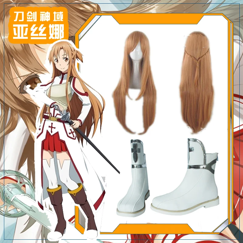 Anime Sword Art Online Asuna Yuuki Cosplay Boots PU Leather Shoes SAO Asuna Halloween Cosplay Costumes Uniform Outfits for Women
Anime Sword Art Online Asuna Yuuki Cosplay Boots PU Leather Shoes SAO Asuna Halloween Cosplay Costumes Uniform Outfits for Women