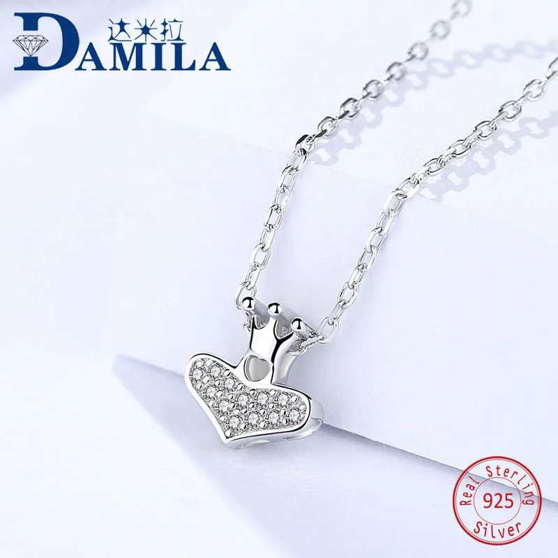 Fashion S925 sterling silver crown pendant necklace for women Crystal pendants necklace jewelry anniversary Engagment gift
Fashion S925 sterling silver crown pendant necklace for women Crystal pendants necklace jewelry anniversary Engagment gift