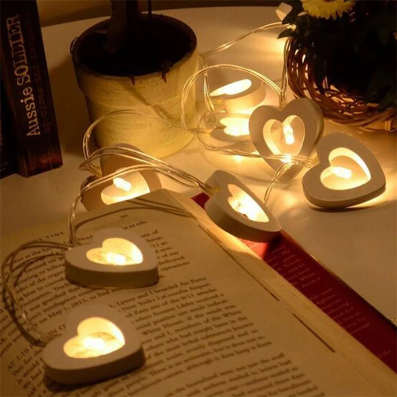 1.2M 10LED Warm White Wooden Heart Shape String Light For Wedding Decoration Birthday Party Christmas Decor
1.2M 10LED Warm White Wooden Heart Shape String Light For Wedding Decoration Birthday Party Christmas Decor