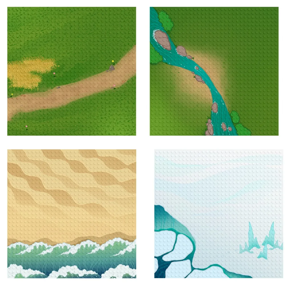 32*32 dots Printed Grassland Sandbeach Snowfield baseplate 10"x10" small dot DIY base plate MOC Building Block Loose Brick
32*32 dots Printed Grassland Sandbeach Snowfield baseplate 10"x10" small dot DIY base plate MOC Building Block Loose Brick