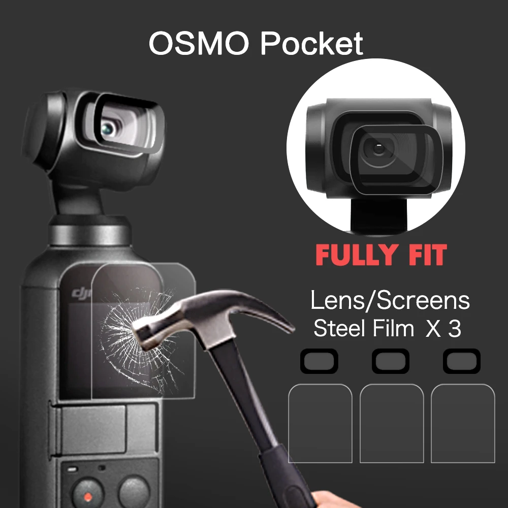 Vamson для DJI OSMO Pocket, закаленное стекло для объектива + Защитная пленка для ЖК-экрана, защитная пленка, аксессуары для камеры OP102
Vamson для DJI OSMO Pocket, закаленное стекло для объектива + Защитная пленка для ЖК-экрана, защитная пленка, аксессуары для камеры OP102