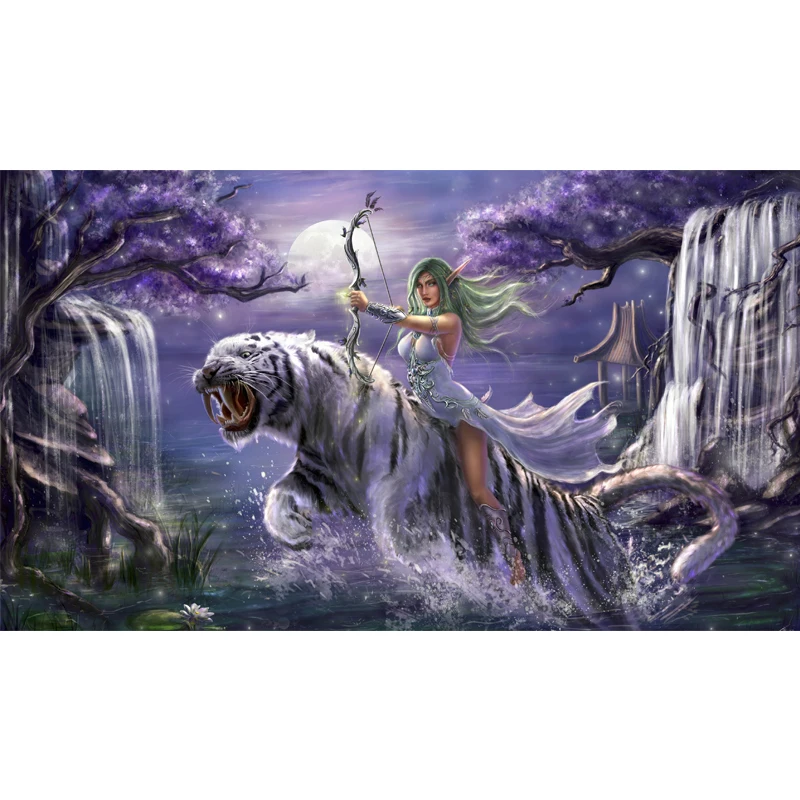 Full Square Drill 5D DIY Fantasy girl green hair elf bow tiger diamond painting Cross Stitch 3D Embroidery Kits home decor H32
Full Square Drill 5D DIY Fantasy girl green hair elf bow tiger diamond painting Cross Stitch 3D Embroidery Kits home decor H32