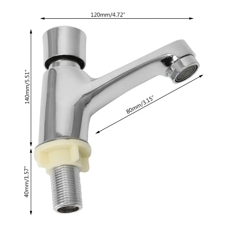 Auto Self Closing Water Saving Tap Bathroom Basin Cold Faucet Delay Push Button
Auto Self Closing Water Saving Tap Bathroom Basin Cold Faucet Delay Push Button