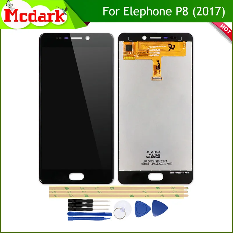 Mcdark ЖК экран для Elephone 2017 5 'запасные аксессуары дисплей + сенсорный P8 (2017)