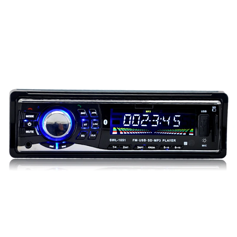 Автоматическое автомобильное радио 1 Din Bluetooth MP3 плеер 12V 4 канальный аудио Handfree Usb FM