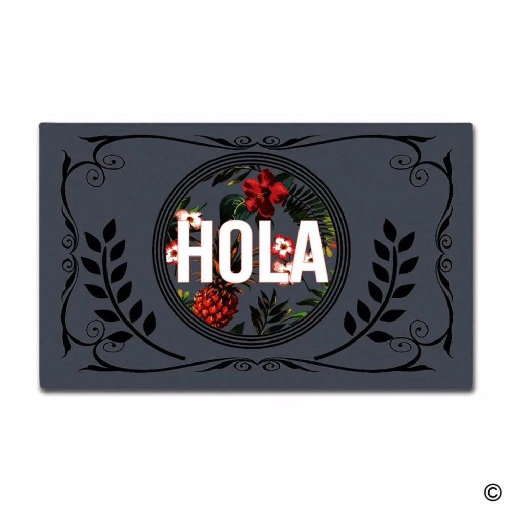 Funny Door Mat Non-slip DoormatHola Front Door Home Decorative Indoor Outdoor Entrance Floor Mat Non-woven Fabric Top 23.6"x15.7
Funny Door Mat Non-slip DoormatHola Front Door Home Decorative Indoor Outdoor Entrance Floor Mat Non-woven Fabric Top 23.6"x15.7
