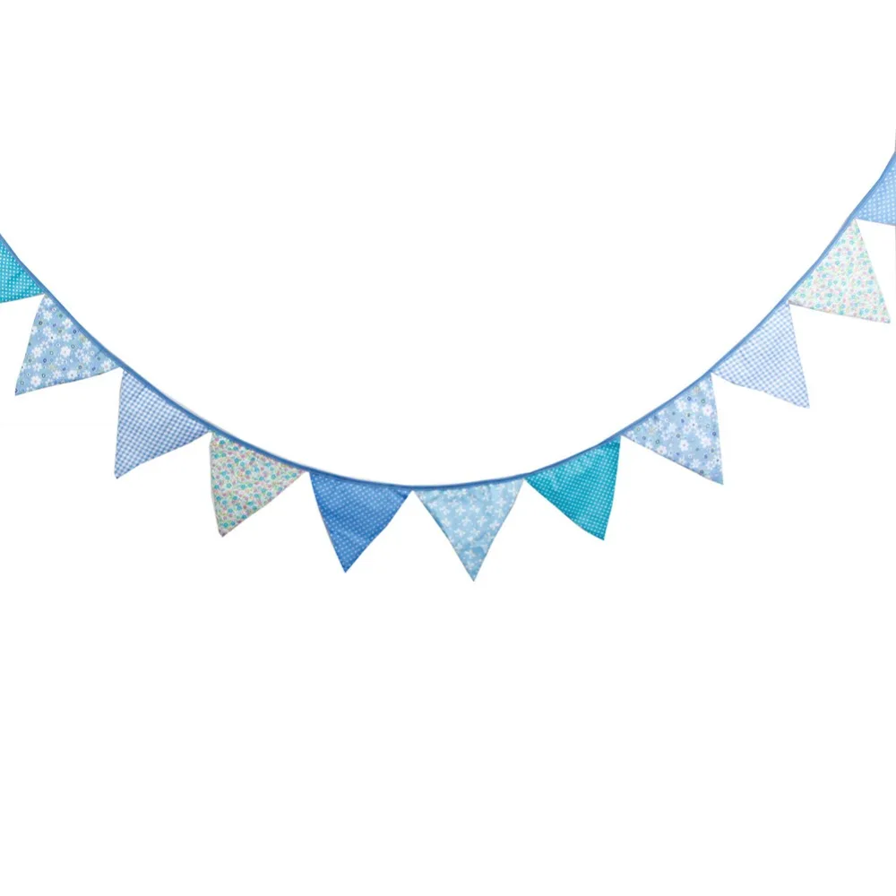 12 Flags 3.2m Blue Garlands for Birthday Cotton Bunting Banners Pennant Baby Shower Wedding Garland Flags for Party Decoration
12 Flags 3.2m Blue Garlands for Birthday Cotton Bunting Banners Pennant Baby Shower Wedding Garland Flags for Party Decoration