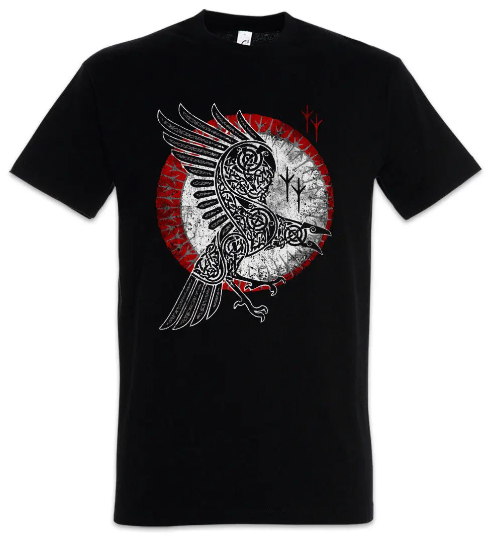 Norse Raven T-Shirt Hugin and Munin Valhalla Norse Odhin Odin Thor Hot Fashion Black Cotton Custom Tee Shirts
Norse Raven T-Shirt Hugin and Munin Valhalla Norse Odhin Odin Thor Hot Fashion Black Cotton Custom Tee Shirts