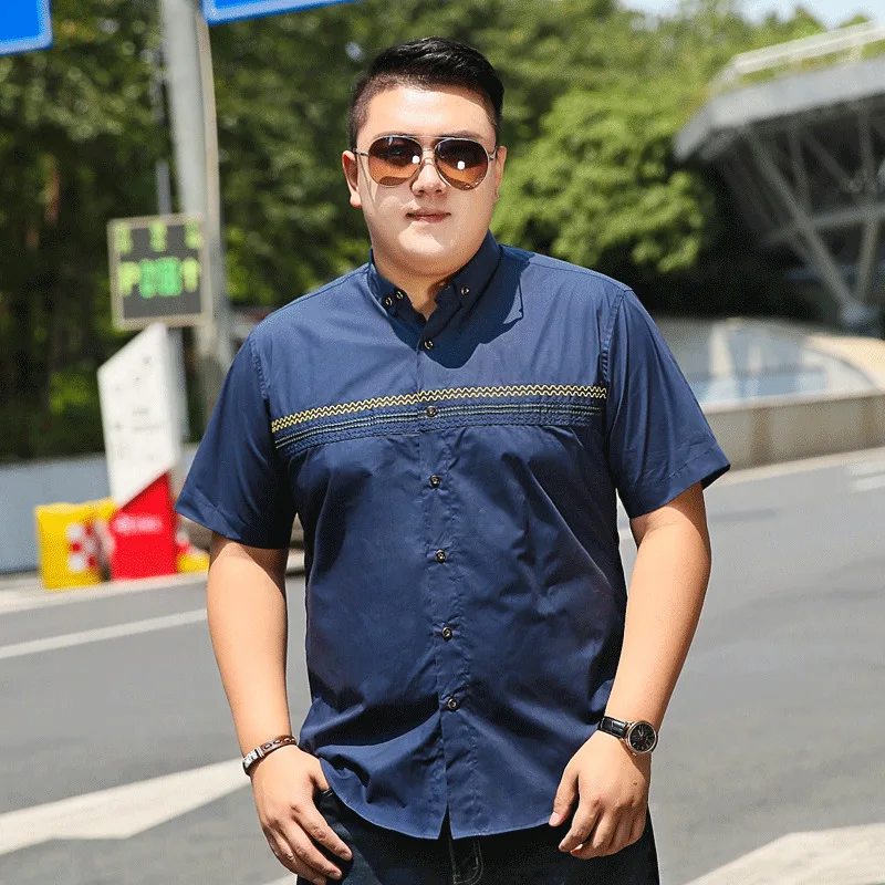 Large siz 10XL 9X 8XL 7XL 6XL 5XL 4XL New Summer 2018 Short Sleeve Twill Pure Color Business Dress Shirts Formal Work Shirts Men
Large siz 10XL 9X 8XL 7XL 6XL 5XL 4XL New Summer 2018 Short Sleeve Twill Pure Color Business Dress Shirts Formal Work Shirts Men