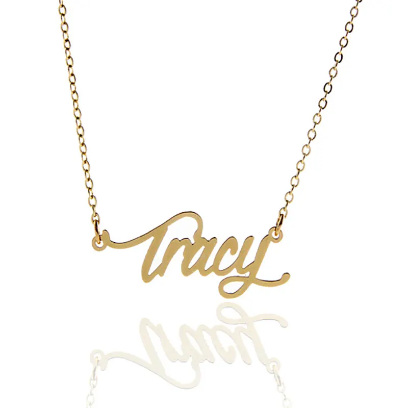 AOLOSHOW Name Necklace Women Letter " Tracy " Gold Color Name Necklace Gift Name Pendant Nameplate Statement Necklace ,NL-2419
AOLOSHOW Name Necklace Women Letter " Tracy " Gold Color Name Necklace Gift Name Pendant Nameplate Statement Necklace ,NL-2419