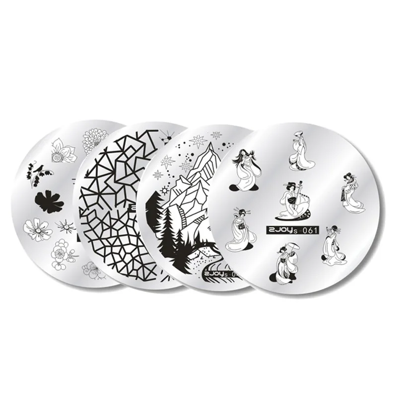 Zjoys Stainless Steel Round Nail Art Image Stamp Stamping Plates Manicure Template Stencils Hot Selling Nail Tools
Zjoys Stainless Steel Round Nail Art Image Stamp Stamping Plates Manicure Template Stencils Hot Selling Nail Tools