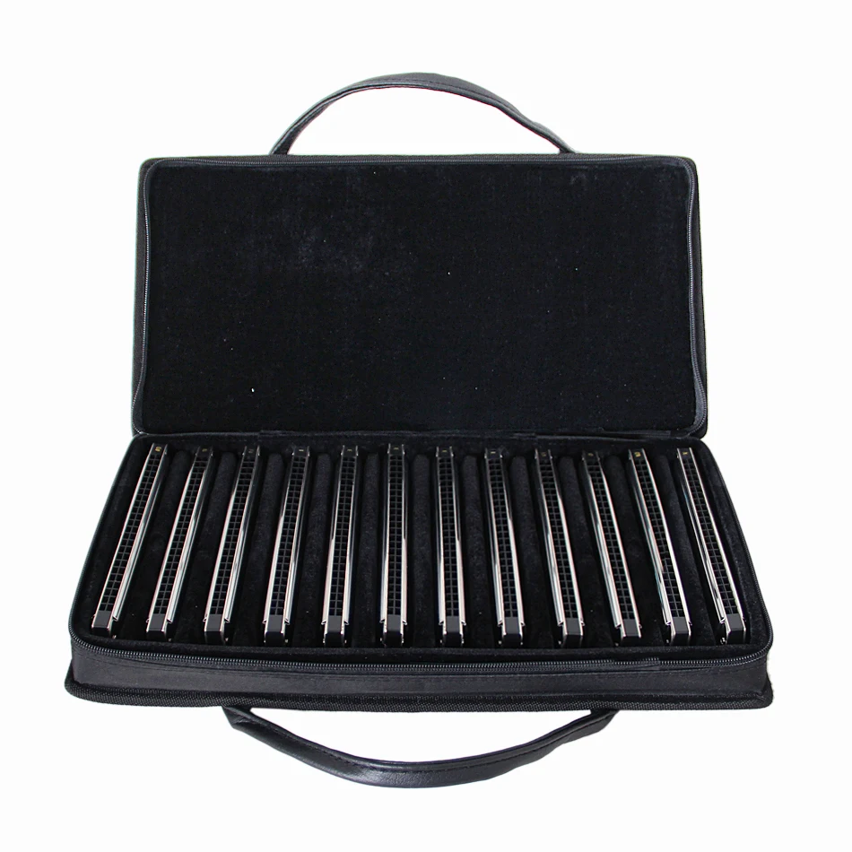 EASTTOP Tremolo Harmonica 12 pieces/set A A# B C C# D D# E F F# G G# 24 HOLES ALL Tunes harmoica set
EASTTOP Tremolo Harmonica 12 pieces/set A A# B C C# D D# E F F# G G# 24 HOLES ALL Tunes harmoica set