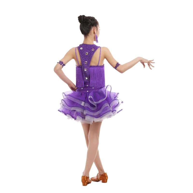 New Girls Sequins Tassel Stage Performance Competition Cha Cha/Rumba/Samba/Ballroom Dance Costume Latin Dance Dress for Girl
New Girls Sequins Tassel Stage Performance Competition Cha Cha/Rumba/Samba/Ballroom Dance Costume Latin Dance Dress for Girl