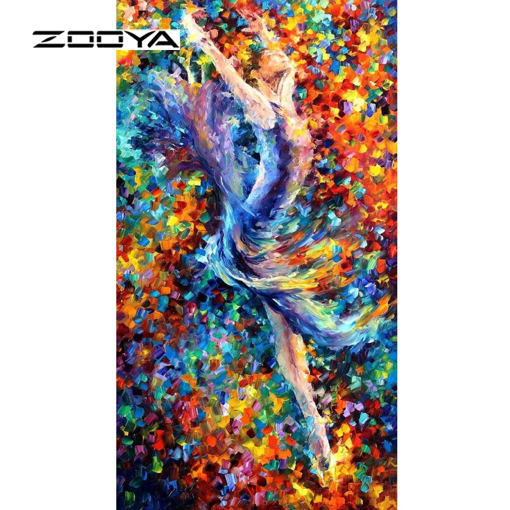 ZOOYA Алмазная картина танцующая девушка маслом мозаика вышивка DIY RF1024|diamond mosaic|painting