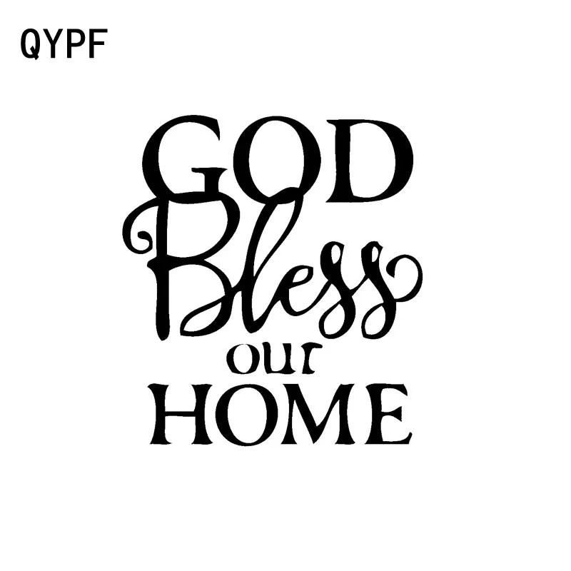 QYPF 11.9cm*13cm Fashion God Bless Our Home Car Stickers Motorcycle Decals Black/Silver Vinyl C15-1757
QYPF 11.9cm*13cm Fashion God Bless Our Home Car Stickers Motorcycle Decals Black/Silver Vinyl C15-1757