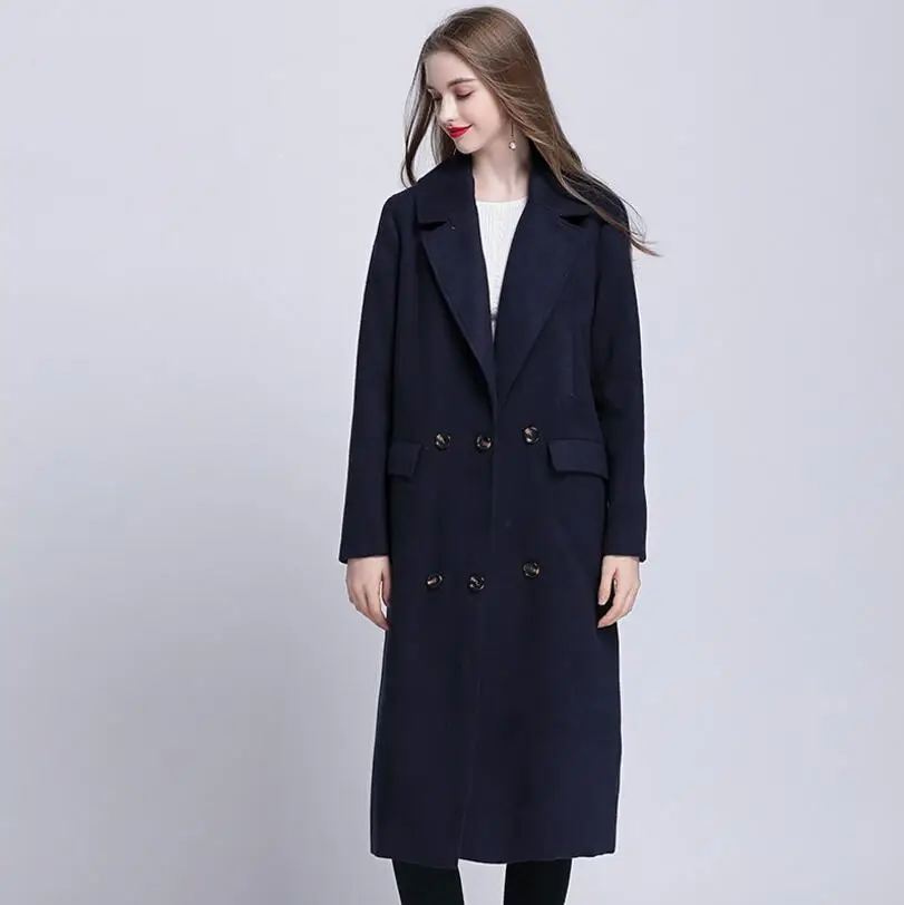 Europe And The United States Large Size Autumn And Winter Woolen Fashionable V-neck Lapel Double Breasted Pocket Women Coatm-5xl
Europe And The United States Large Size Autumn And Winter Woolen Fashionable V-neck Lapel Double Breasted Pocket Women Coatm-5xl