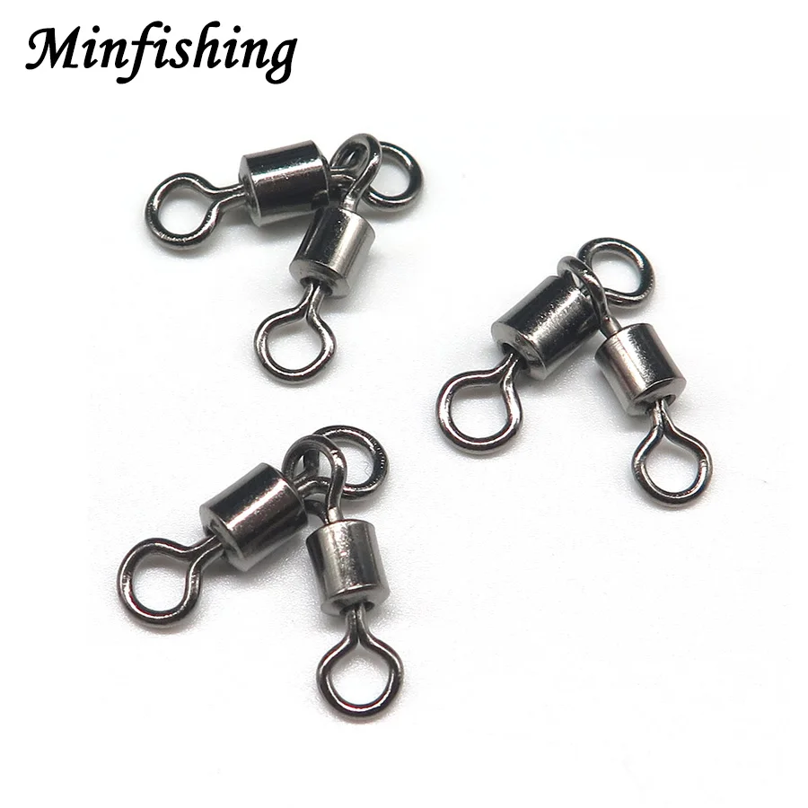 Minfishing 25 шт. двойной пряжкой Rolling Вертлюги подшипник с твердые кольца Рыбалка