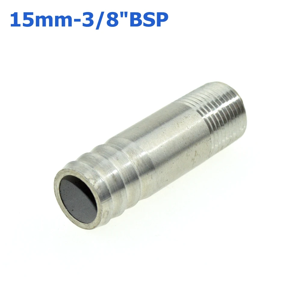 5PCS 15mm Hose Barb Tail -3/8" Inch BSP Male Thread Connector Joint Pipe Fitting SS 304 Stainless Steel Coupler Adapter
5PCS 15mm Hose Barb Tail -3/8" Inch BSP Male Thread Connector Joint Pipe Fitting SS 304 Stainless Steel Coupler Adapter
